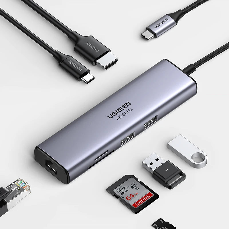 UGREEN USB HUB 7-in-1 Type-C to HDMI