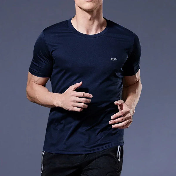 Summer High Elastic t-Shirt Men Breathable