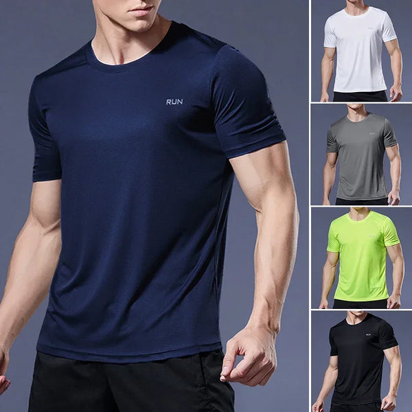 (Only 20$) Summer High Elastic t-Shirt Men Breathable